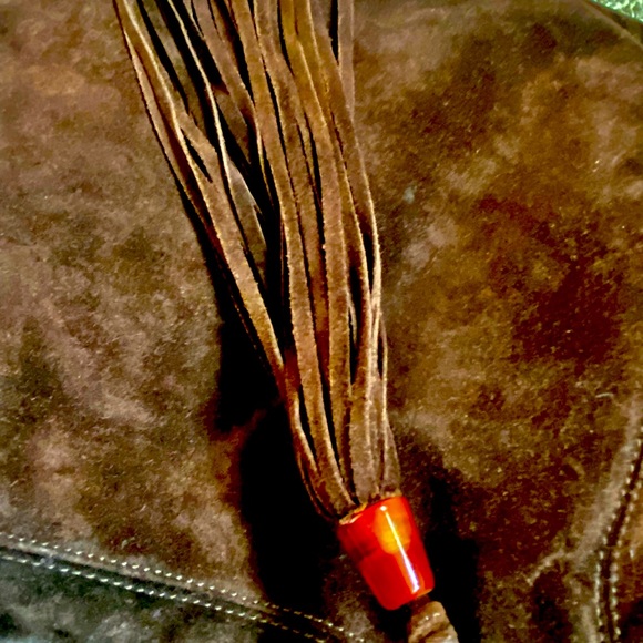 Chanel Purse - Tote chocolate brown suede - Picture 3 of 8